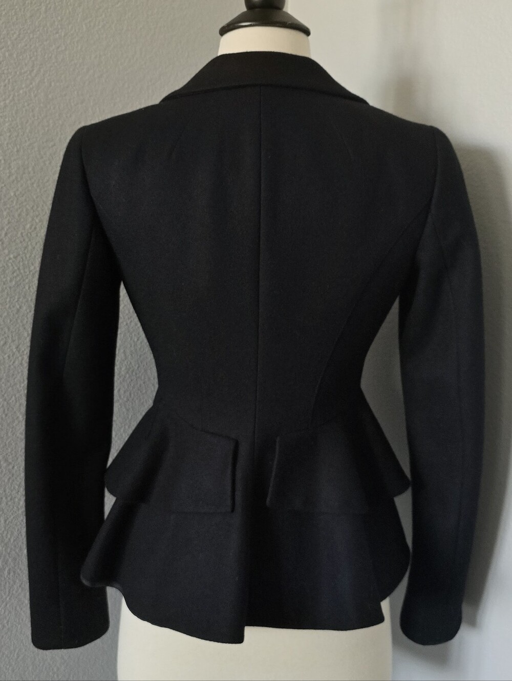 Y2K bebe Fitted Hourglass Blazer XS Black Tailored Jacket Rebecca Romijn Era - Picture 3 of 7